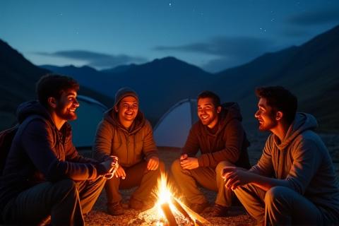 Team celebrating at a mountain summit