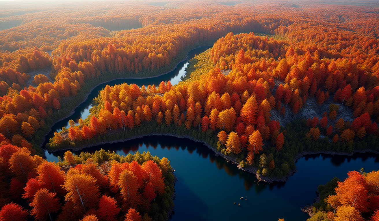 Illustrated map of New York State with clickable regions for Catskills, Adirondacks, and Hudson Valley, highlighting prime fall foliage areas.